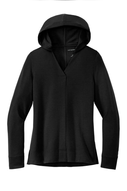 Port Authority Women's Microterry Pullover Hoodie LK826 Deep Black