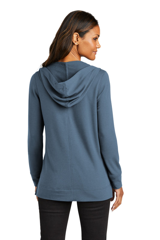 Port Authority Women's Microterry Pullover Hoodie LK826 Dusk Blue
