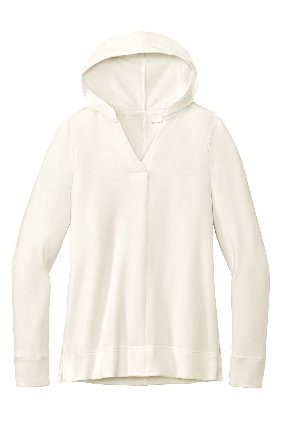 Port Authority Women's Microterry Pullover Hoodie LK826 Ivory Chiffon