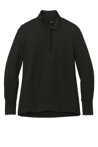 Port Authority Women's Fairway Stretch 1/4-Zip LK829 Deep Black