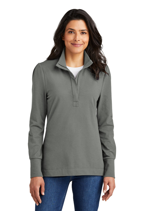 Port Authority Women's Fairway Stretch 1/4-Zip LK829 Shadow Grey