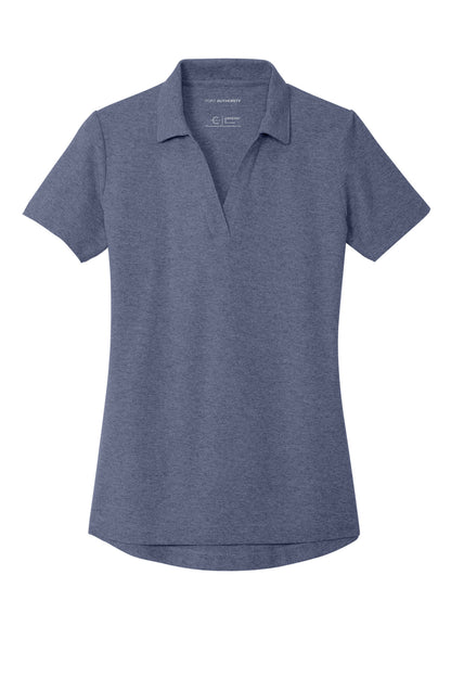 Port Authority Women's C-FREE Cotton Blend Pique Polo LK867 Navy Heather