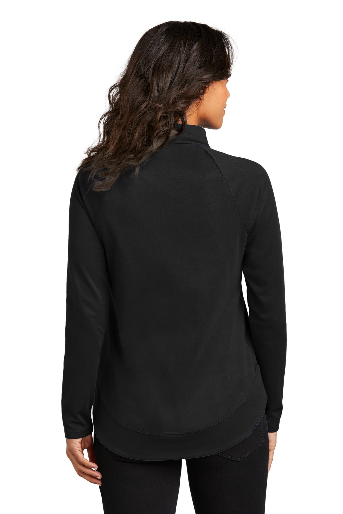 Port Authority Women's C-FREE Cypress 1/4-Zip LK870 Deep Black