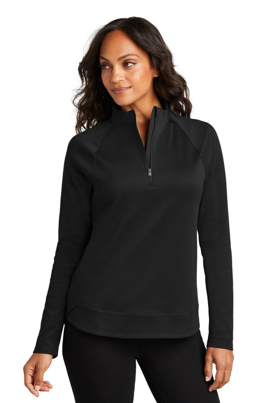 Port Authority Women's C-FREE Cypress 1/4-Zip LK870 Deep Black