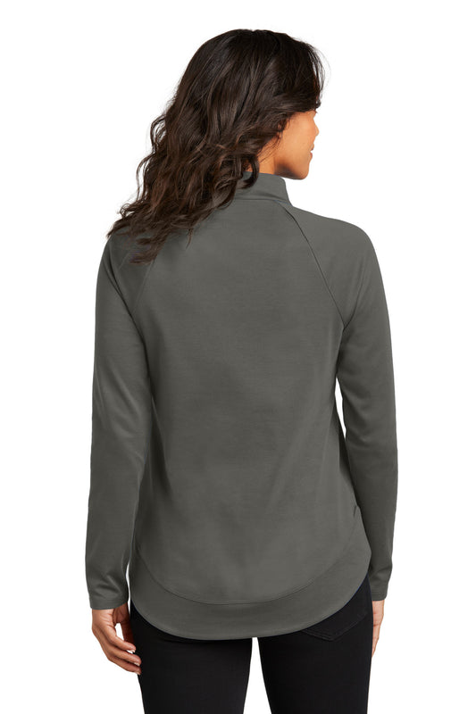 Port Authority Women's C-FREE Cypress 1/4-Zip LK870 Grey Steel