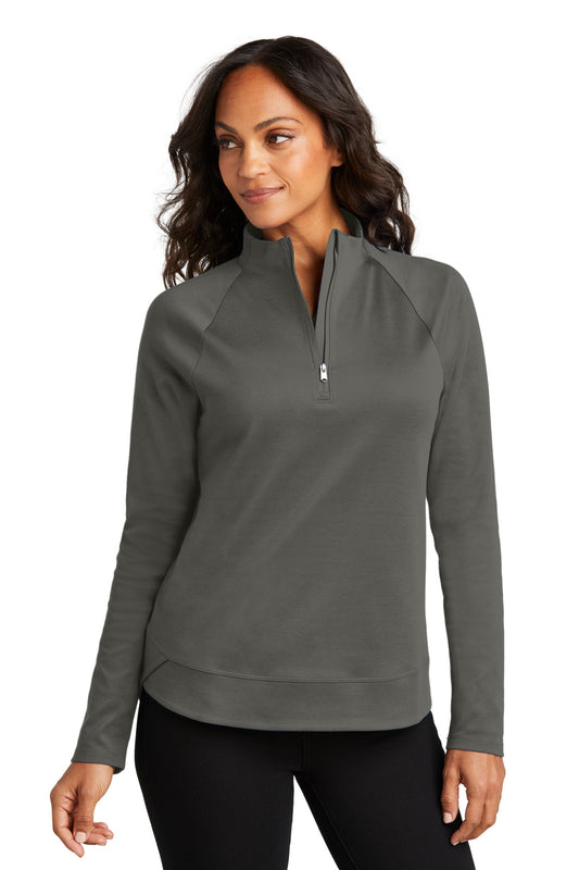 Port Authority Women's C-FREE Cypress 1/4-Zip LK870 Grey Steel