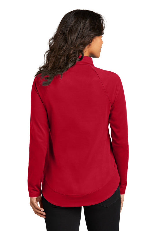 Port Authority Women's C-FREE Cypress 1/4-Zip LK870 Rich Red