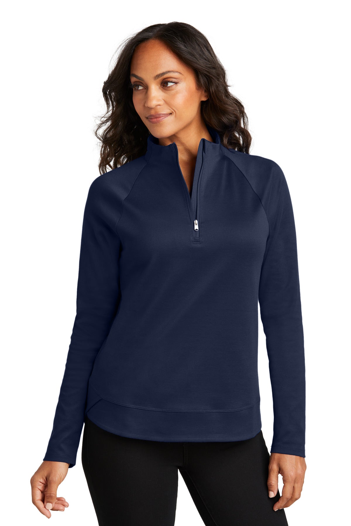 Port Authority Women's C-FREE Cypress 1/4-Zip LK870 True Navy