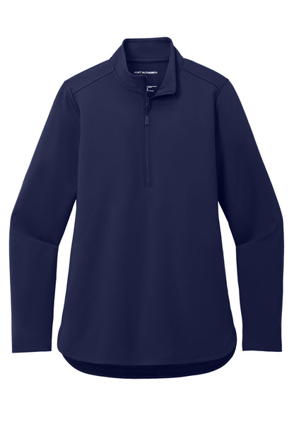 Port Authority Women's C-FREE Double Knit 1/4-Zip LK880 True Navy