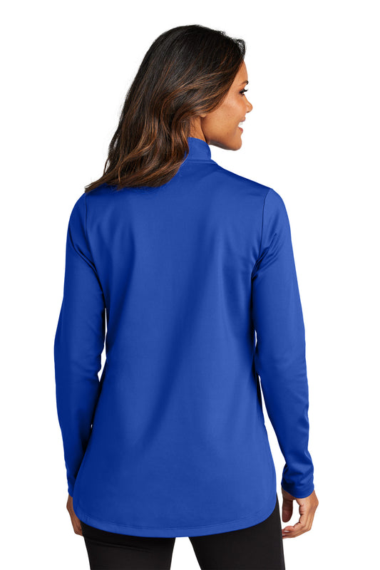 Port Authority Women's C-FREE Double Knit 1/4-Zip LK880 True Royal