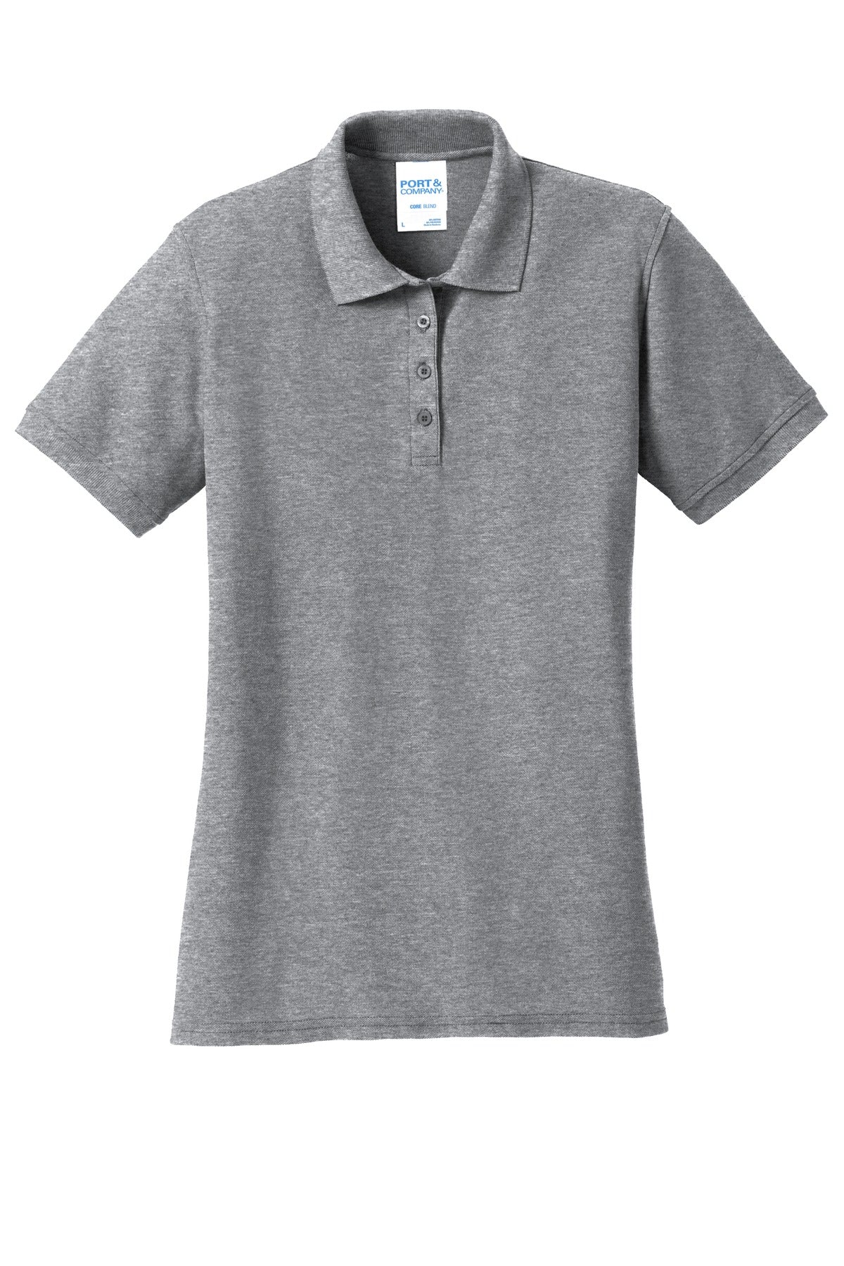 Port & Company Women's Core Blend Pique Polo. LKP155 Athletic Heather