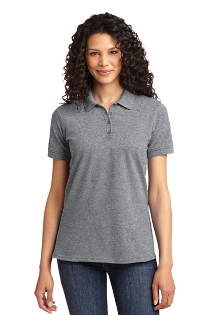 Port & Company Women's Core Blend Pique Polo. LKP155 Athletic Heather