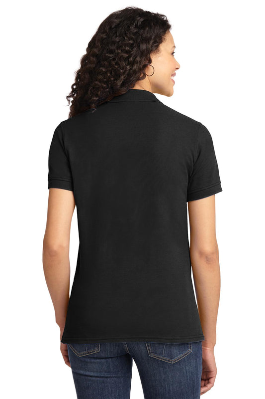 Port & Company Women's Core Blend Pique Polo. LKP155 Jet Black