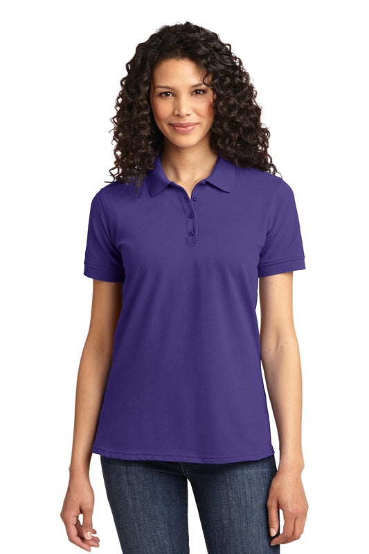 Port & Company Women's Core Blend Pique Polo. LKP155 Purple