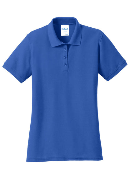 Port & Company Women's Core Blend Pique Polo. LKP155 Royal