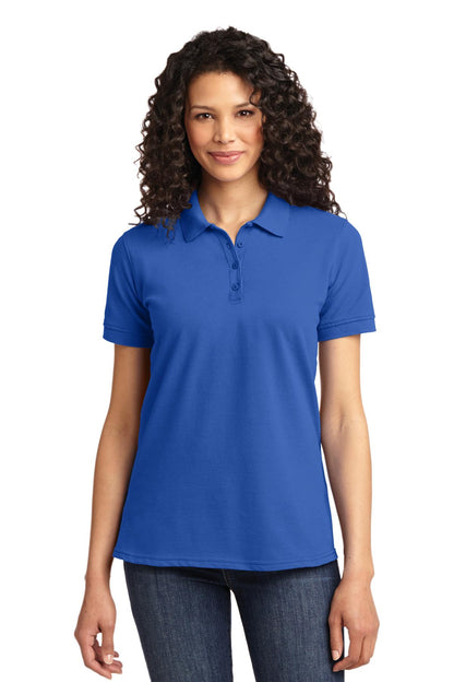 Port & Company Women's Core Blend Pique Polo. LKP155 Royal