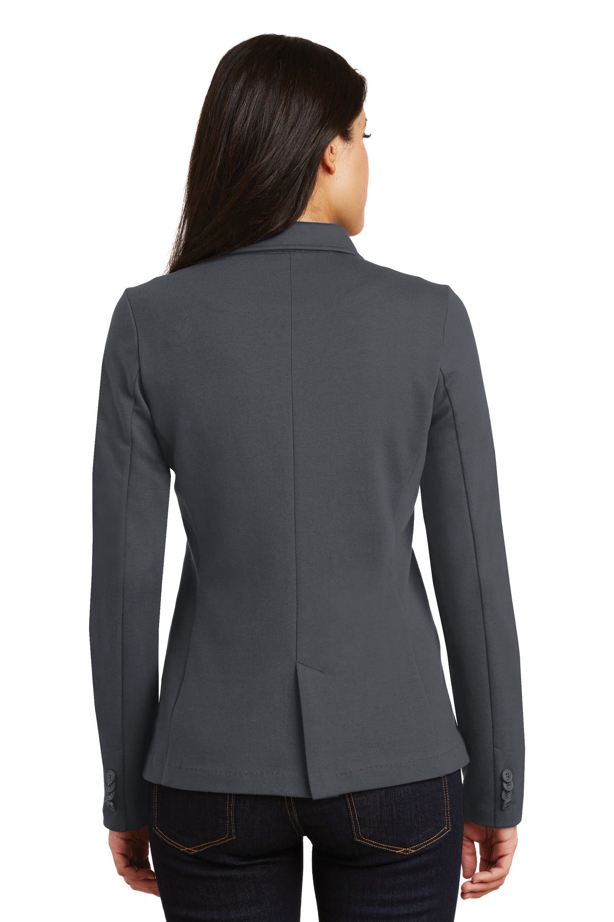 Port Authority Women's Knit Blazer. LM2000 Battleship Grey