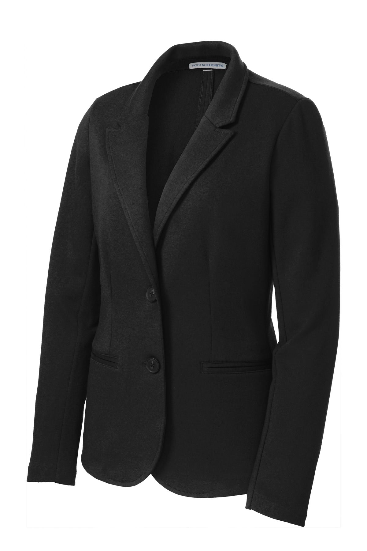 Port Authority Women's Knit Blazer. LM2000 Black