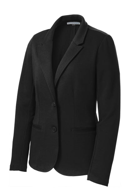 Port Authority Women's Knit Blazer. LM2000 Black