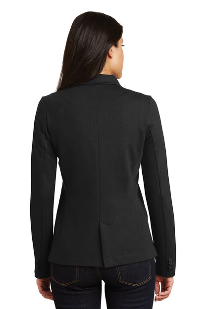 Port Authority Women's Knit Blazer. LM2000 Black