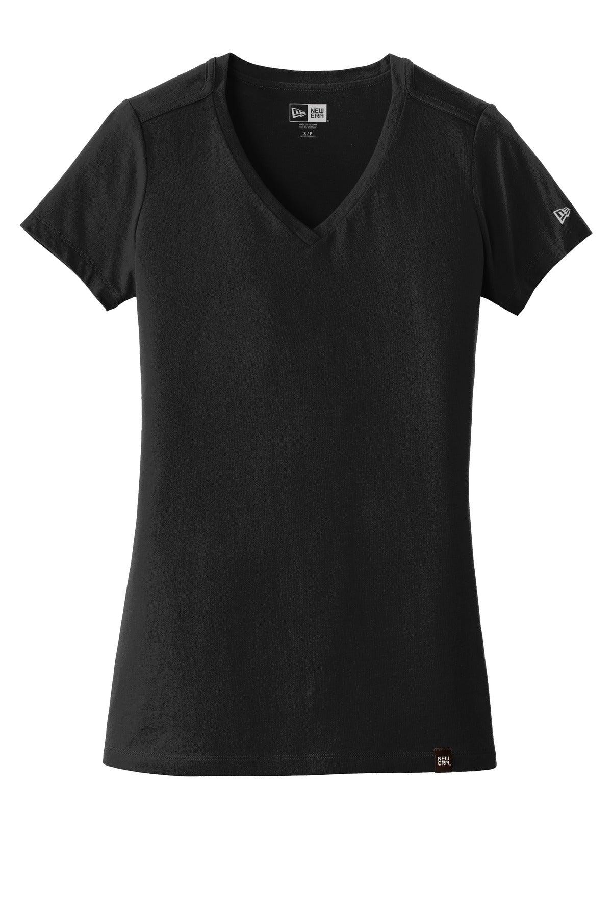 New Era  Women's Heritage Blend V-Neck Tee. LNEA101 Black