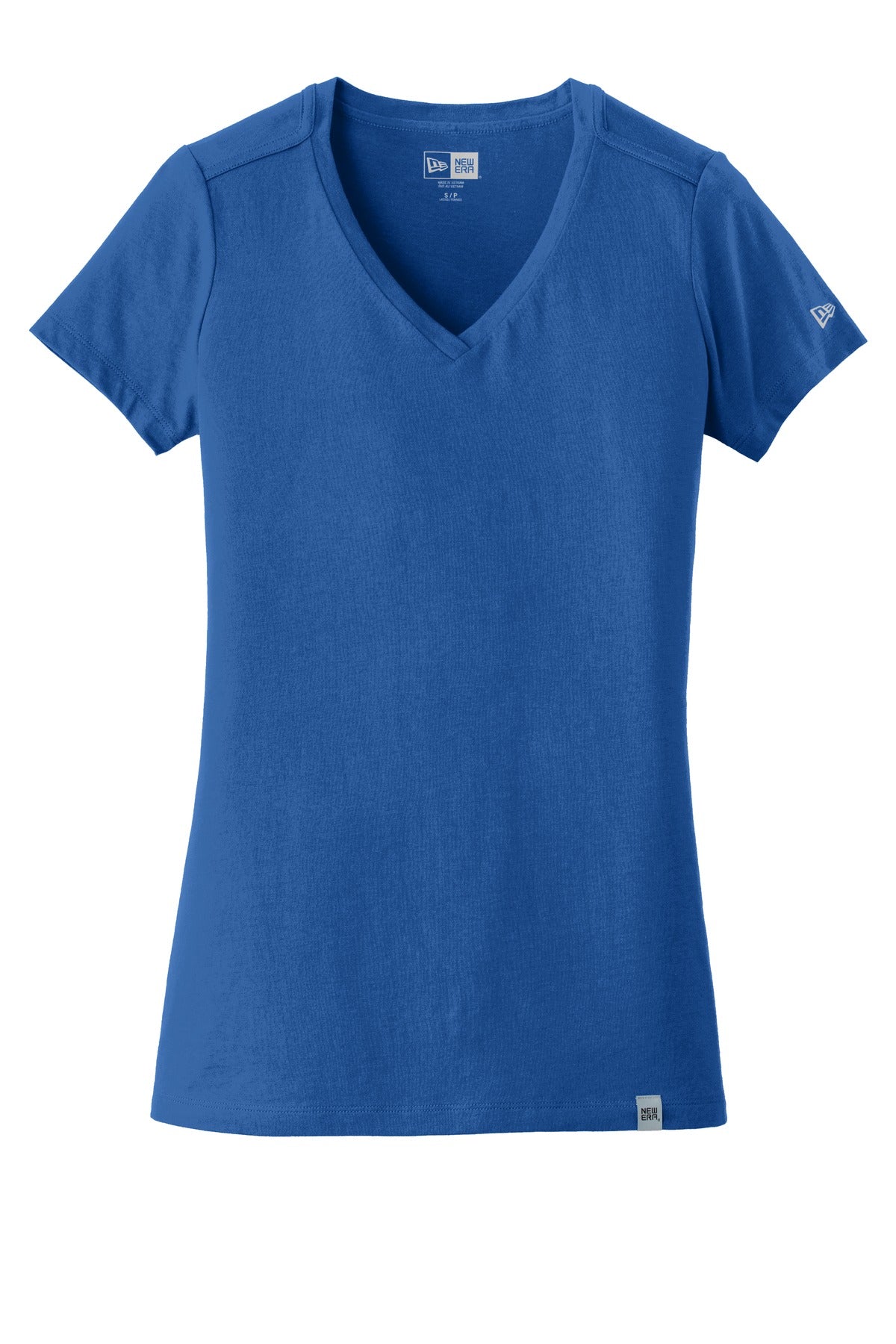 New Era  Women's Heritage Blend V-Neck Tee. LNEA101 Royal