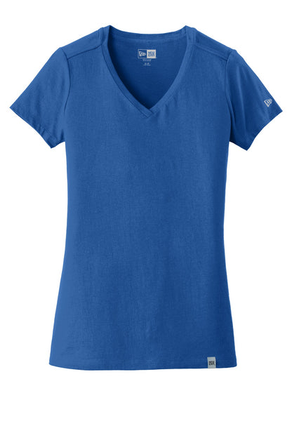 New Era  Women's Heritage Blend V-Neck Tee. LNEA101 Royal