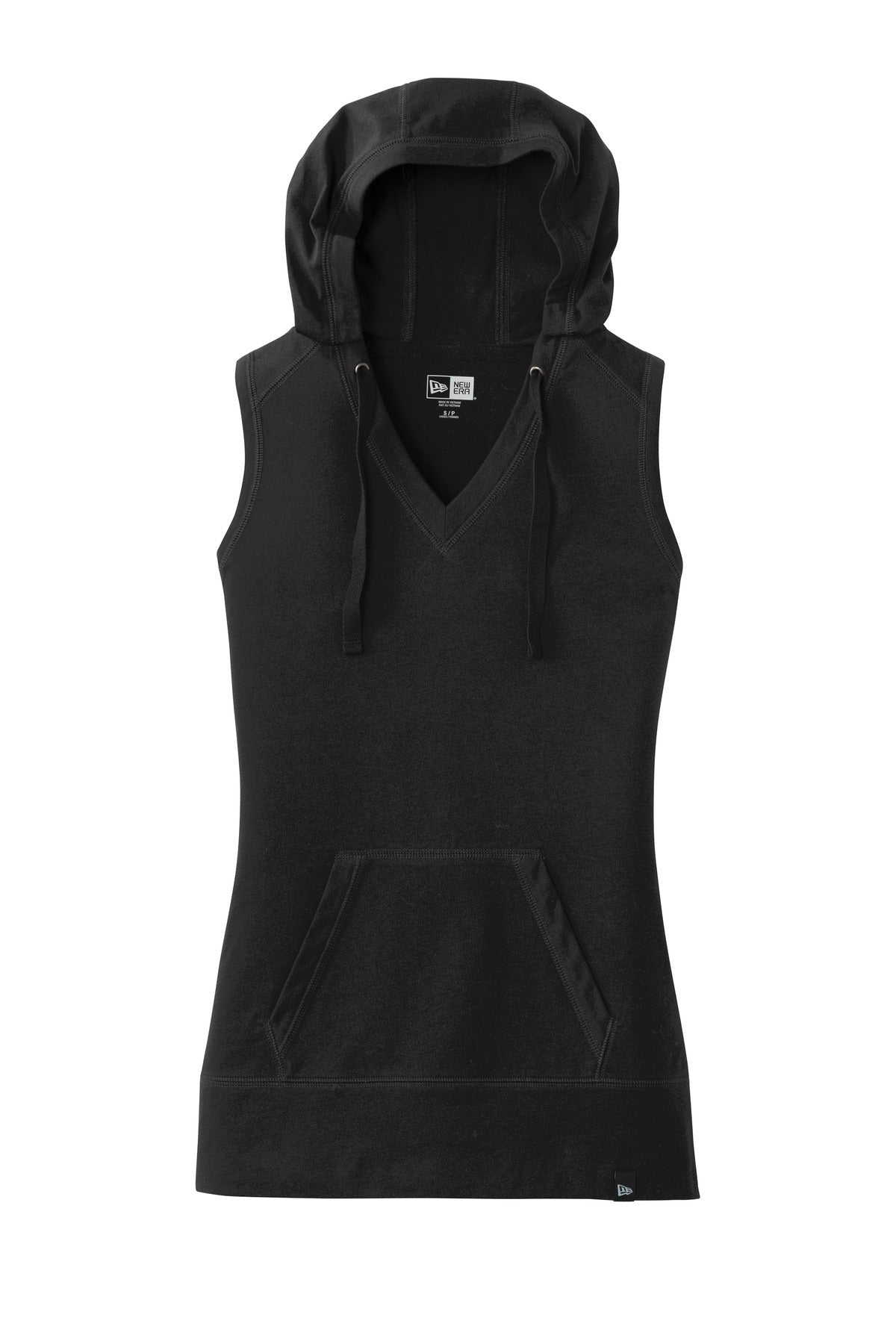New Era  Women's Heritage Blend Hoodie Tank. LNEA106 Black
