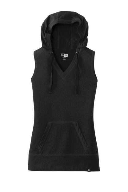 New Era  Women's Heritage Blend Hoodie Tank. LNEA106 Black