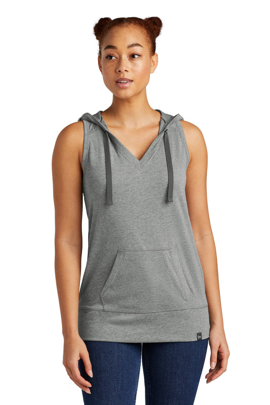 New Era  Women's Heritage Blend Hoodie Tank. LNEA106 Shadow Grey Heather
