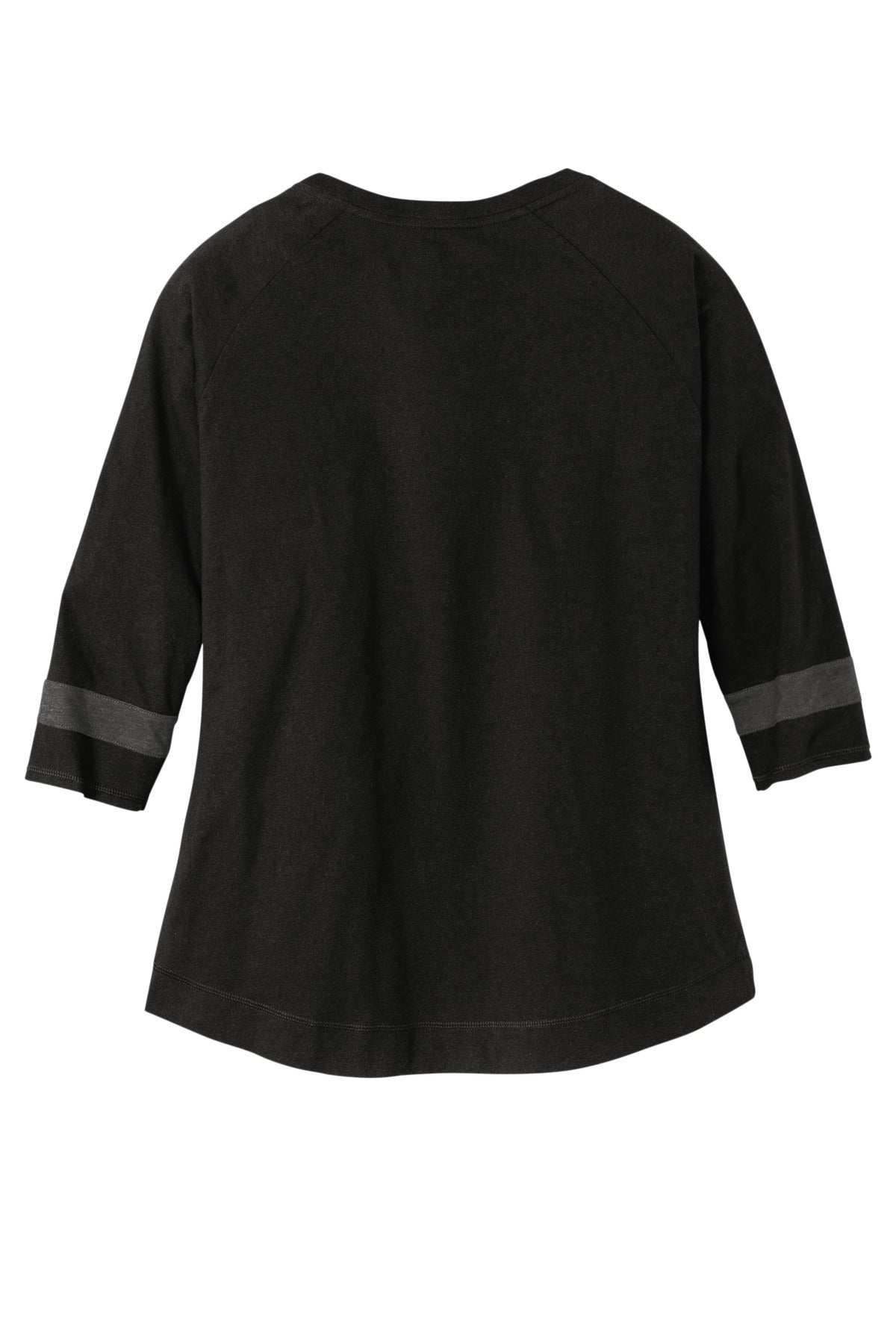 New Era  Women's Tri-Blend 3/4-Sleeve Tee LNEA136 Black Solid/ Graphite