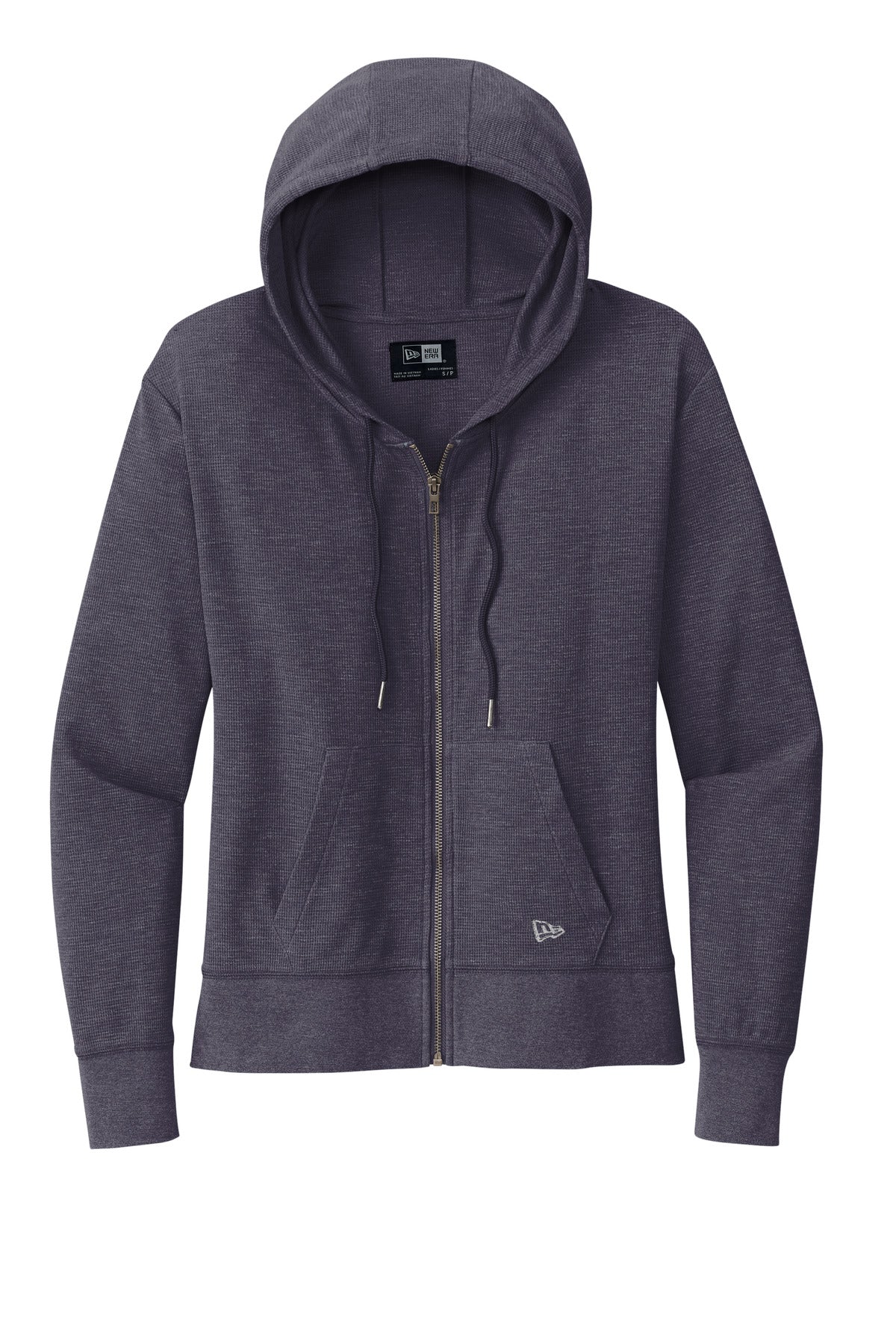 New Era Women's Thermal Full-Zip Hoodie LNEA141 True Navy Heather
