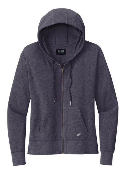 New Era Women's Thermal Full-Zip Hoodie LNEA141 True Navy Heather