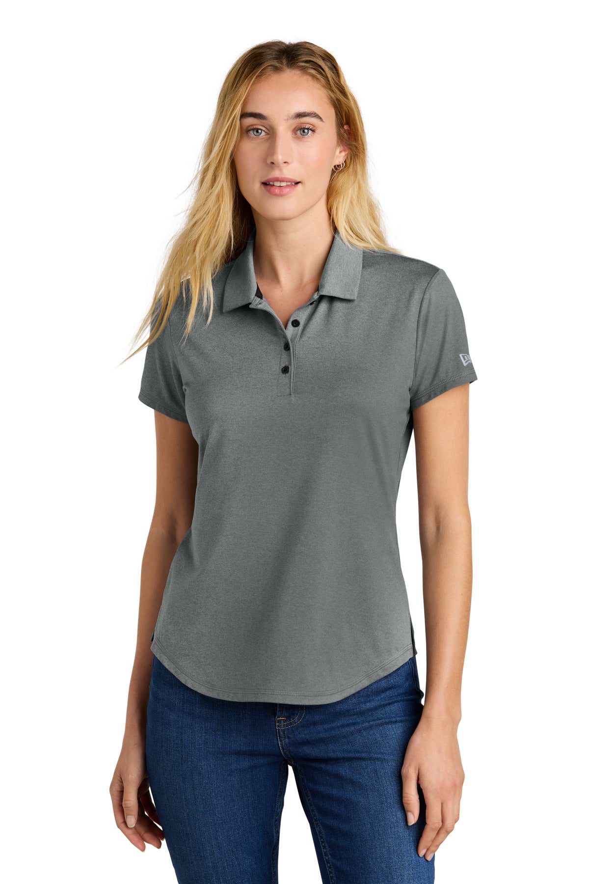New Era Women's Power Polo LNEA225 Shadow Grey Heather