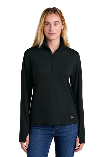 New Era Women's Power 1/2-Zip LNEA228 Black