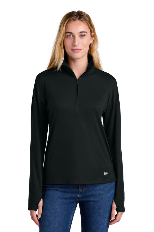 New Era Women's Power 1/2-Zip LNEA228 Black