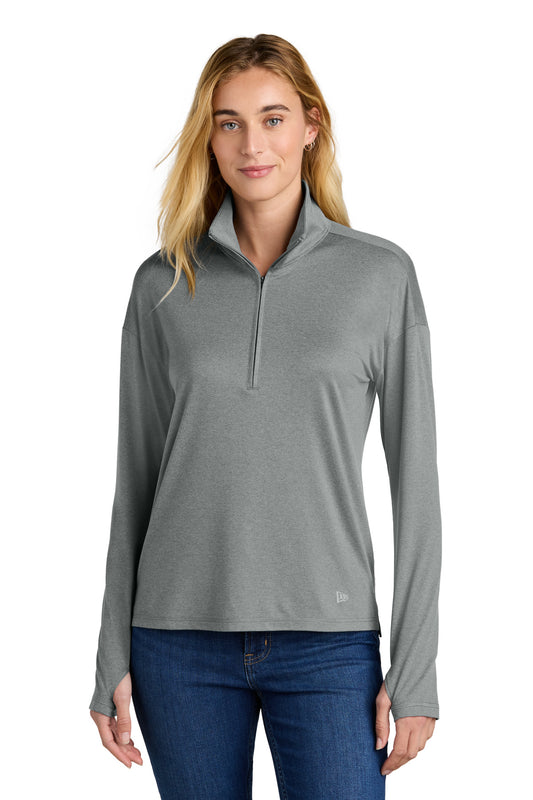 New Era Women's Power 1/2-Zip LNEA228 Shadow Grey Heather