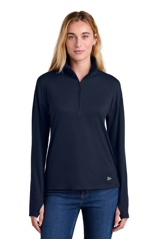 New Era Women's Power 1/2-Zip LNEA228 True Navy
