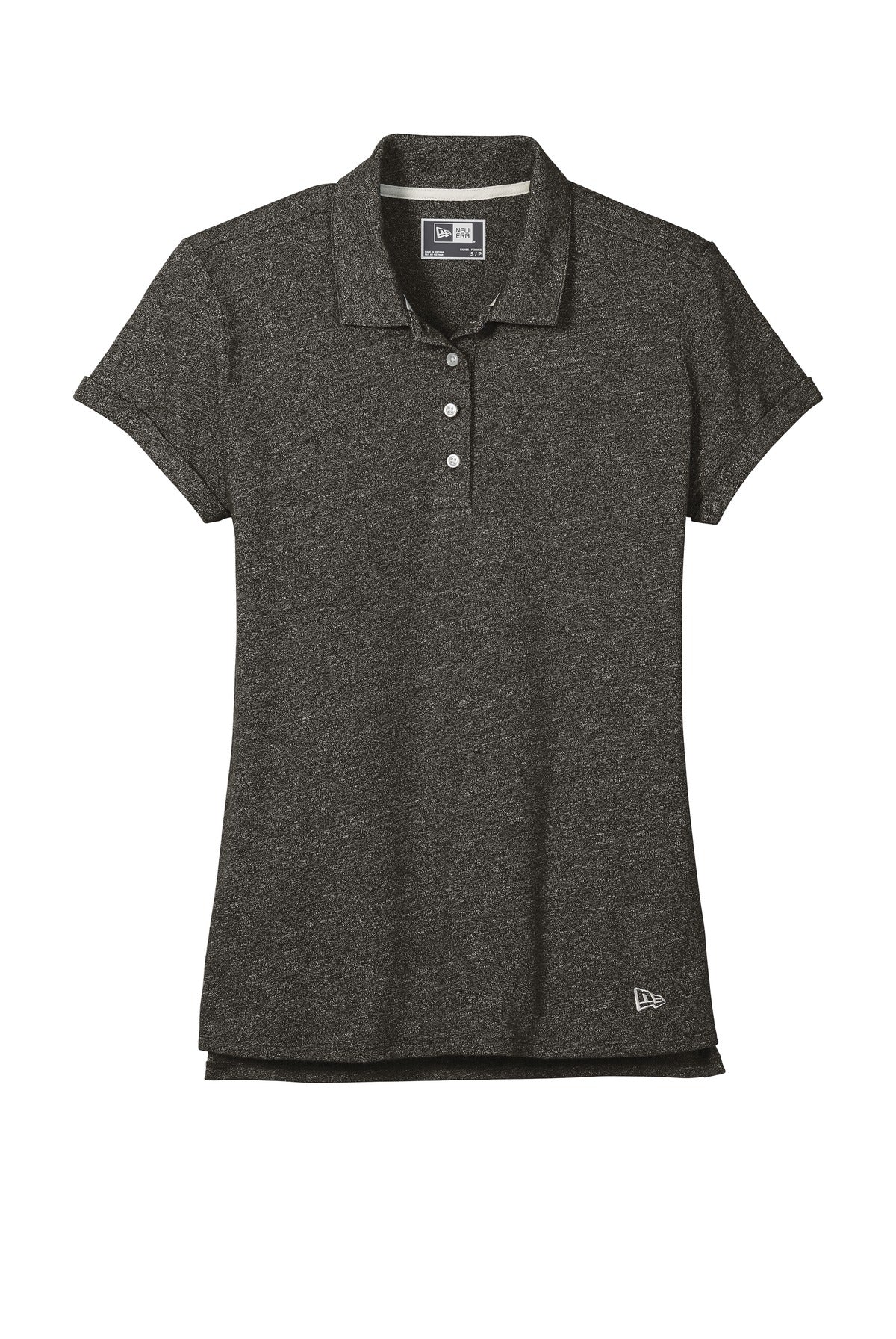 New Era  Women's Slub Twist Polo LNEA301 Black Twist