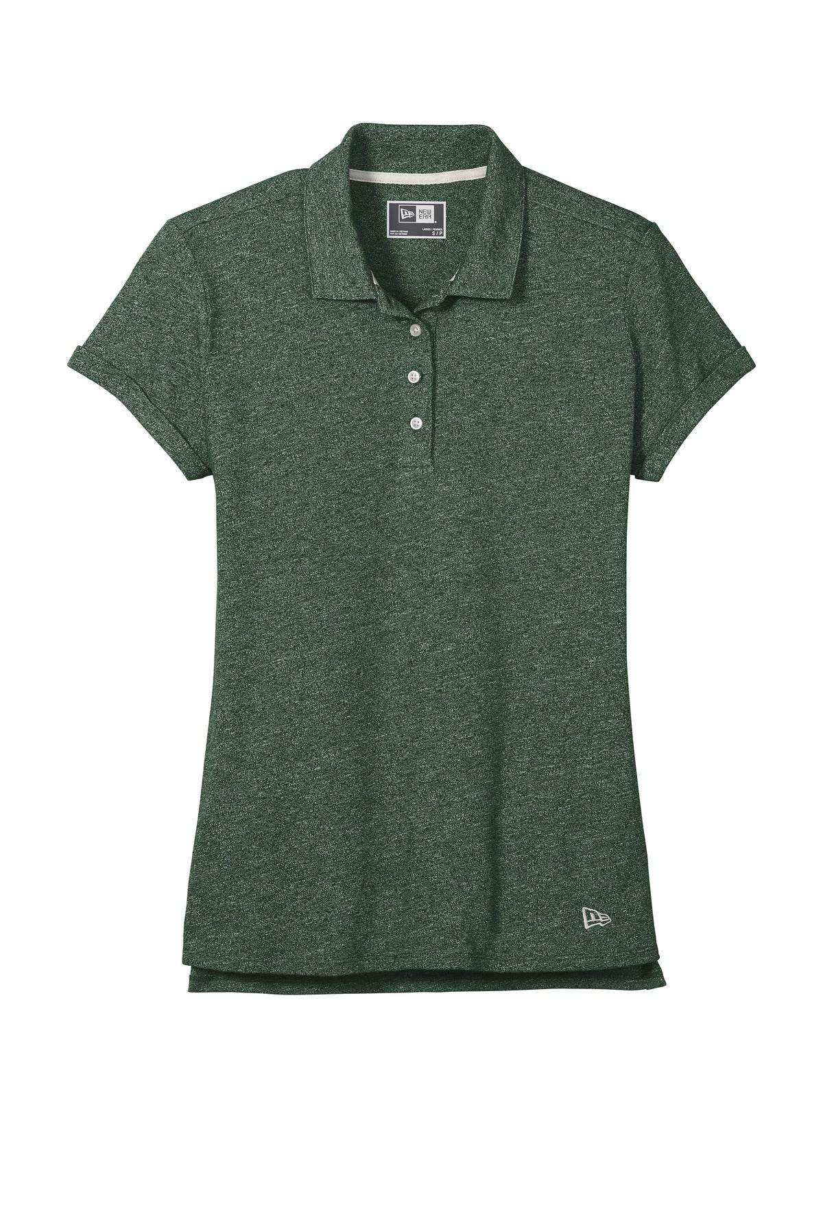 New Era  Women's Slub Twist Polo LNEA301 Dark Green Twist