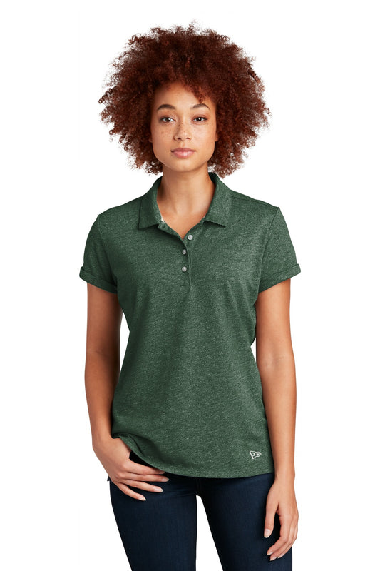 New Era  Women's Slub Twist Polo LNEA301 Dark Green Twist