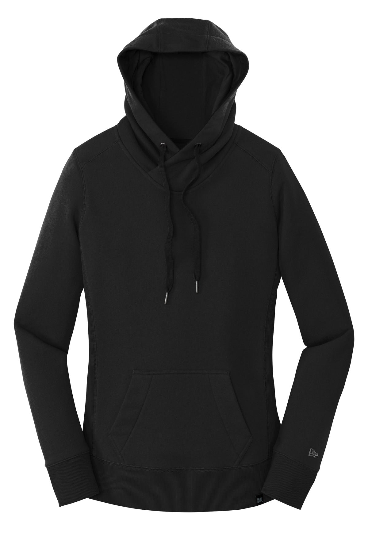 New Era  Women's French Terry Pullover Hoodie. LNEA500 Black