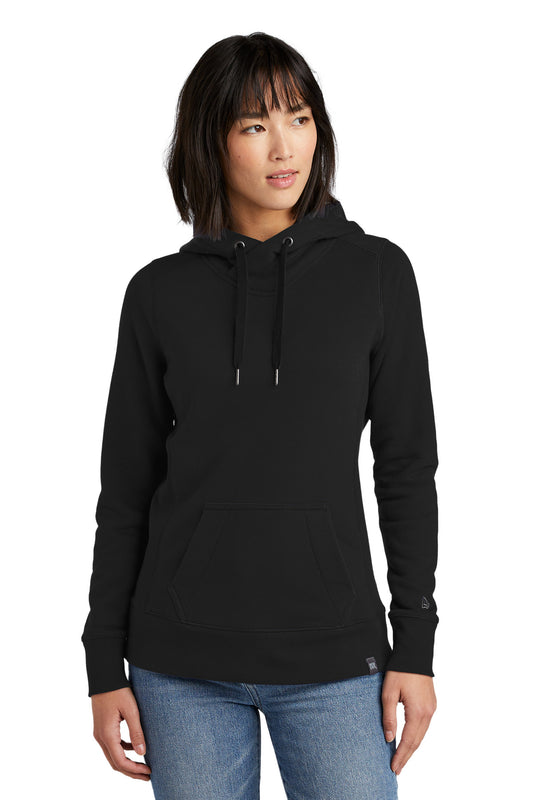 New Era  Women's French Terry Pullover Hoodie. LNEA500 Black