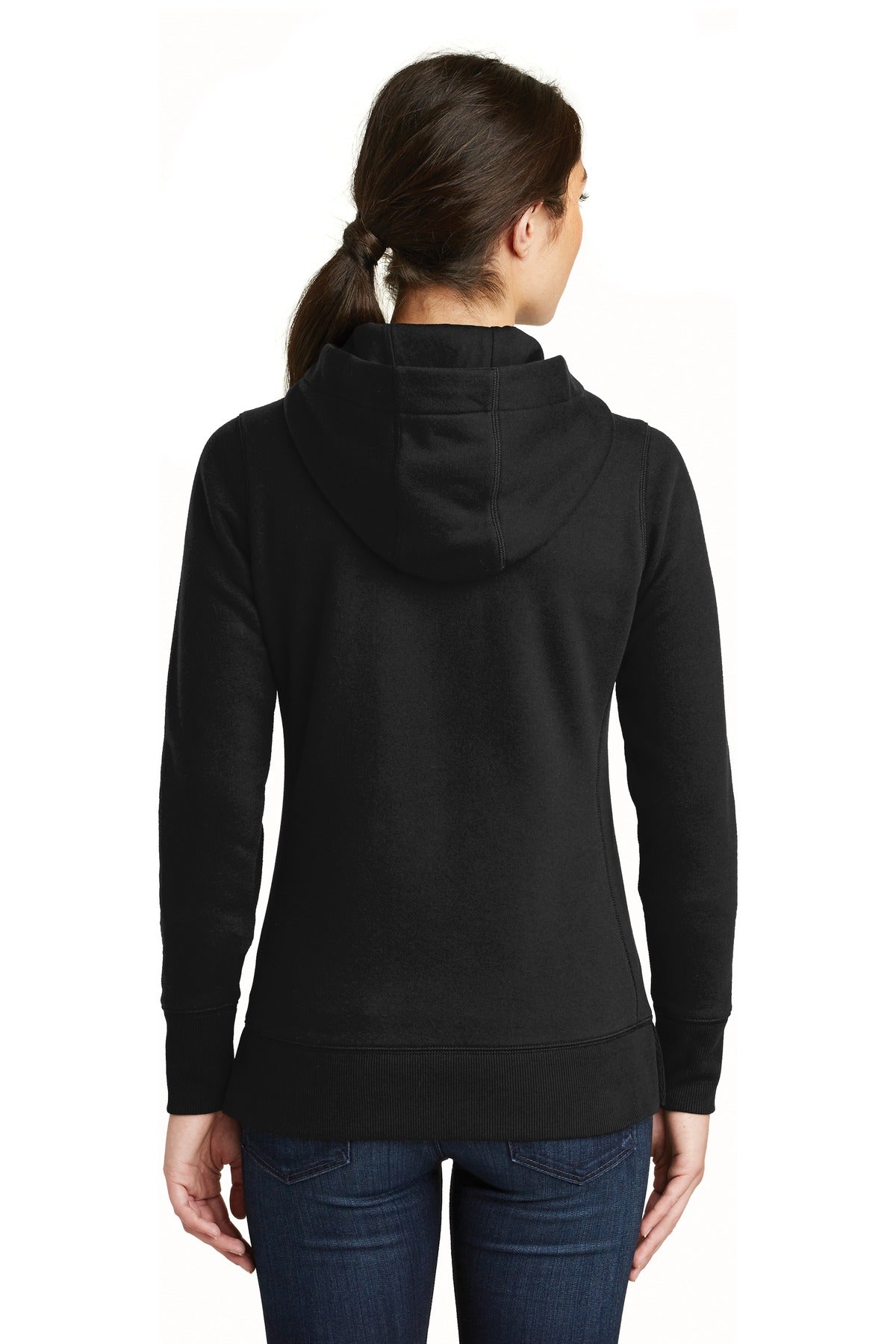 New Era  Women's French Terry Full-Zip Hoodie. LNEA502 Black