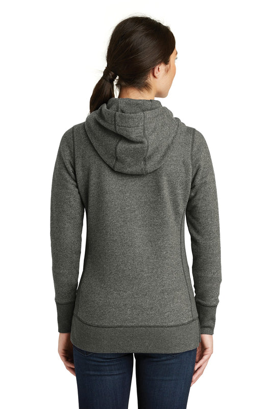 New Era  Women's French Terry Full-Zip Hoodie. LNEA502 Black Twist