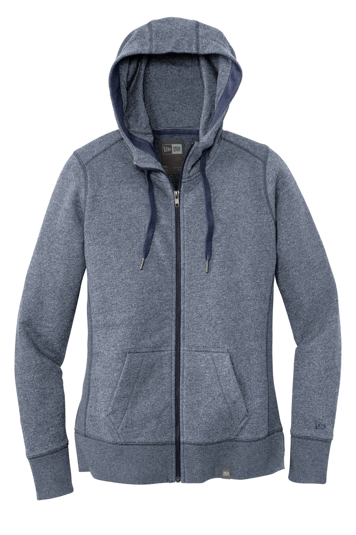 New Era  Women's French Terry Full-Zip Hoodie. LNEA502 True Navy Twist