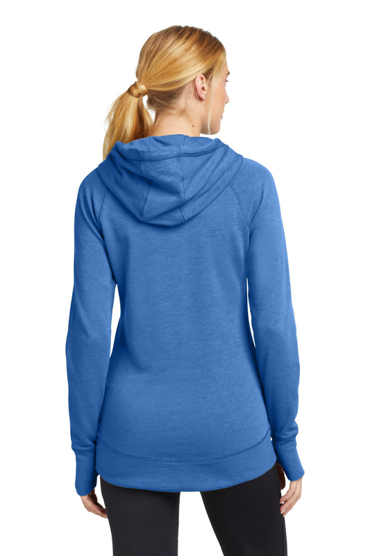 New Era  Women's Tri-Blend Fleece Pullover Hoodie. LNEA510 Royal Heather