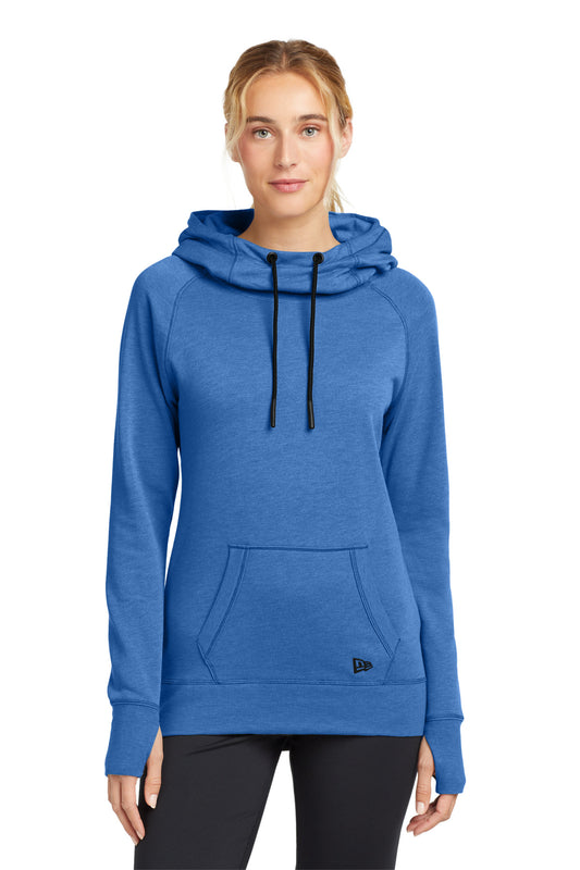 New Era  Women's Tri-Blend Fleece Pullover Hoodie. LNEA510 Royal Heather