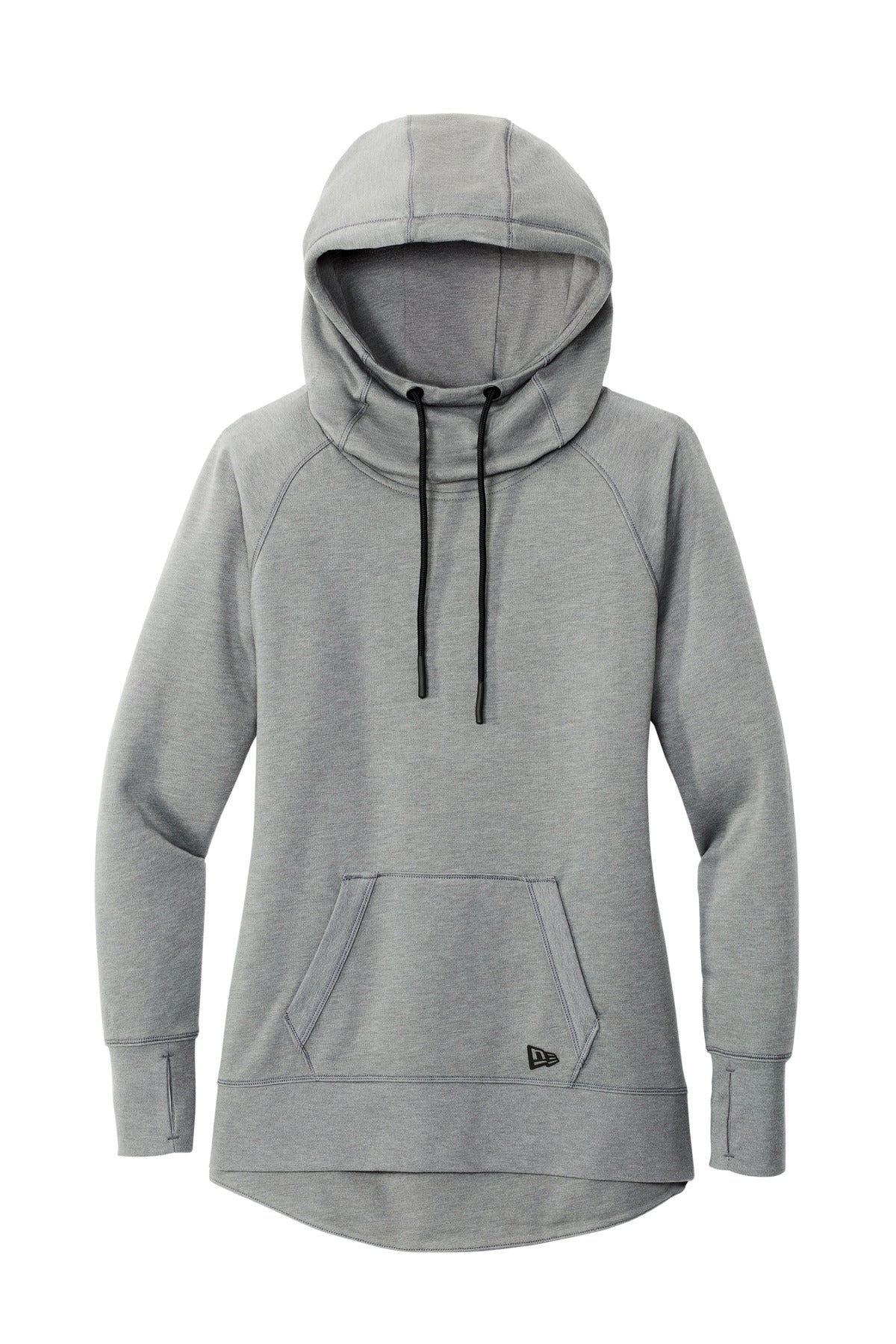 New Era  Women's Tri-Blend Fleece Pullover Hoodie. LNEA510 Shadow Grey Heather