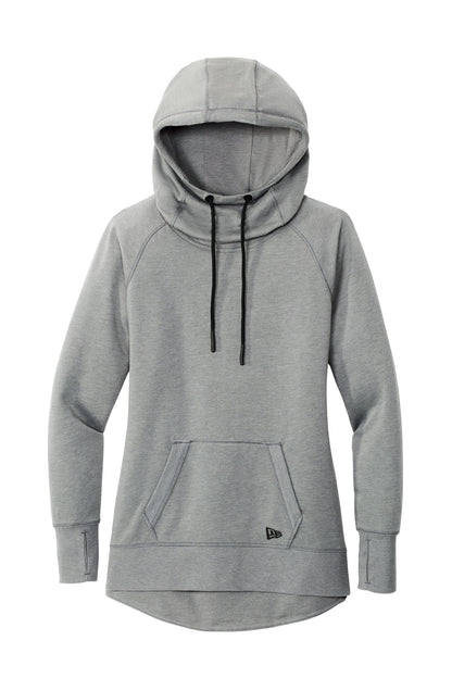 New Era  Women's Tri-Blend Fleece Pullover Hoodie. LNEA510 Shadow Grey Heather